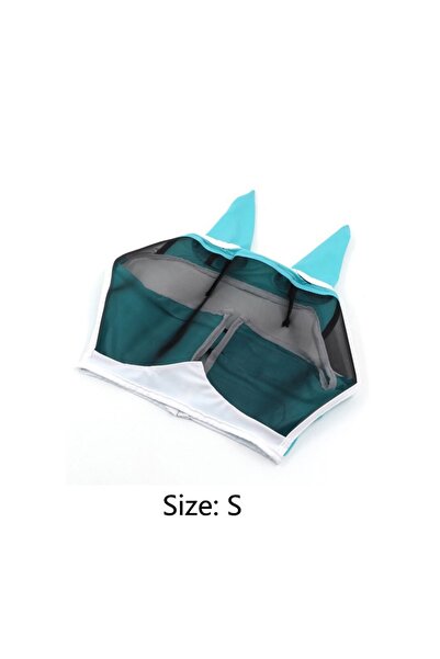 Choice3 Blue S Anti-mosquito Horse Hood, Multi-size Breathable Horse Mask, Su...