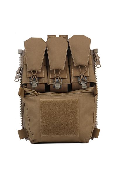 Choice CB V5 FCPC Sport Vest Back Panel Zipper on Backplate Airsoft Vest Expansion Bag Triple Pouch Vest Pl