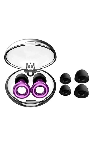 Choice Purple Silicone Earplugs for Swimming Sleep Noise Cancel Noise Reduction-Soundproof Reduce Disturban