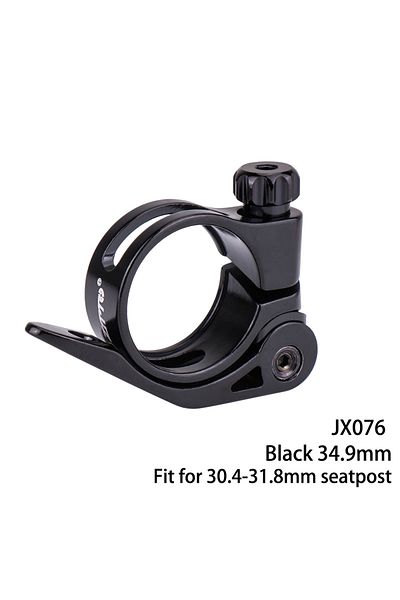 ZTTO JX076 Black 34.9 ZTTO Bicycle Seatpost Clamp 28.6/31.8/34.9mm MTB Road Bike Seat Tube Clip Quick Rel