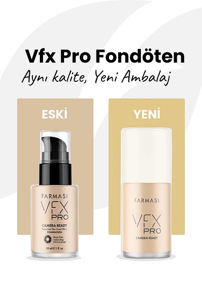 Farmasi Vfx Pro Camera Ready Foundation - Medium Ivory 30ml