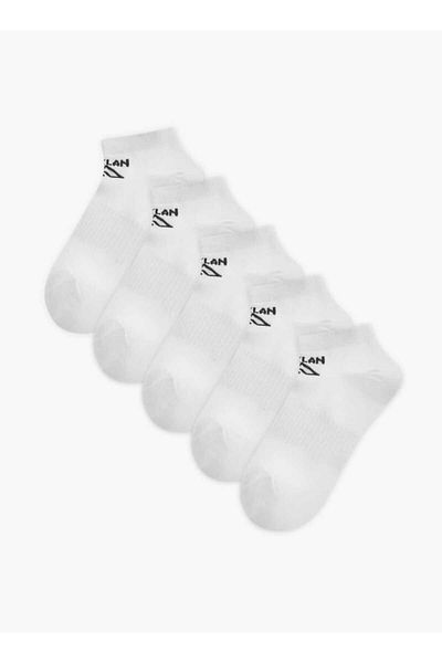 Oaklan by Shoexpress Logo Print Ankle Length Socks - Set of 5