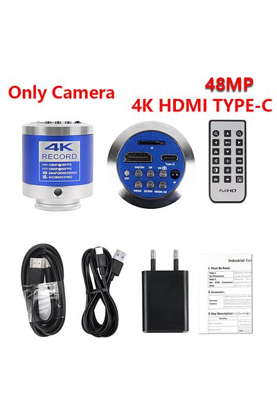 KUAIQU EU 150X 4003 Camera 1080P 4K Digital Microscope Full HD Industrial Microscope C-Mount DigitalCamera