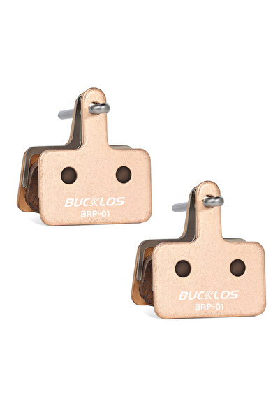 BUCKLOS وسادات فرامل دراجة هوائية من المعدن المتلبد، زوجان، وسادات فرامل قرصي...