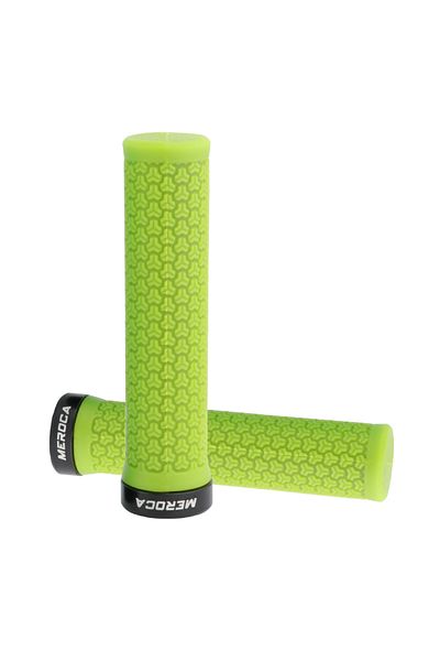Choice Green Grips MEROCA 2Pcs Rubber Bicycle Grip 22.2mm Handlebar Non-slip Grip For Mountain Bike