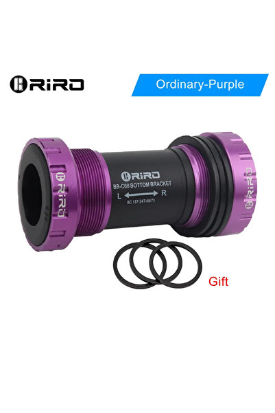 Choice دعامة سفلية سيراميكية عادية أرجوانية من RIRO للدراجة BB68/BB92 مقاس 68...