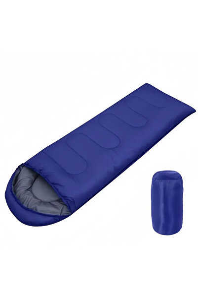 Choice كيس نوم أزرق للتخييم خفيف الوزن ودافئ مناسب لجميع المواسم، مصنوع من ال...