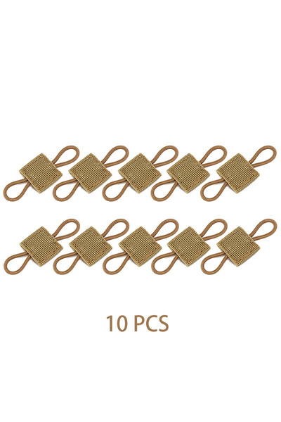 Choice TAN-10P 10pcs MOLLE Elastic Nylon Webbing Ribbon Buckle Outdoor Hiking...