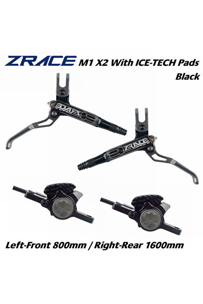 Choice وسادات X2 ICE باللون الأسود من ZRACE M1 X2 / X4 فرامل هيدروليكية للدرا...