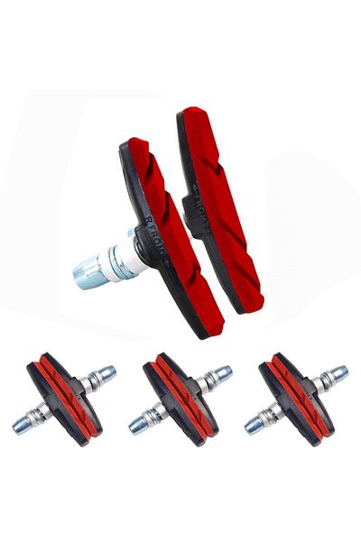 Choice Red 70mm Mountain Road Bike Brake Pads Set Cycling V Brake Holder Pads Shoes Blocks Rubber Pad Silen