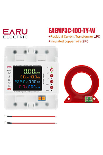 Choice10 محول EAEMP3C ثلاثي الطور Tuya WiFi ذكي ثنائي الاتجاه لقياس تسرب الطا...