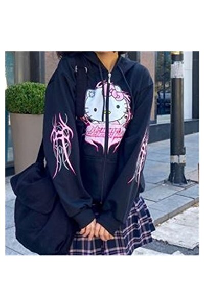 Köstebek Φερμουάρ Hello Kitty (Unisex) με κουκούλα
