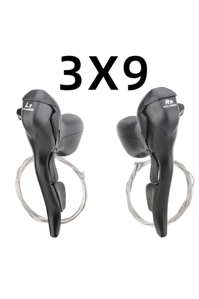 Choice 3x9 Speed Shifter MicroNEW Road Bike Shifter 3x7 3x8 3x9 3x10 Speed Br...