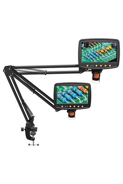 RIEVBCAU Tz1a(42MM) Flexible Microscope Arm Stand，adjustable Metal Bracket Coin Microscope Mount Com