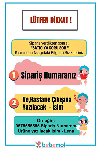 bebecik %100 Pamuk 11'li İsimli Hastane Çıkışı