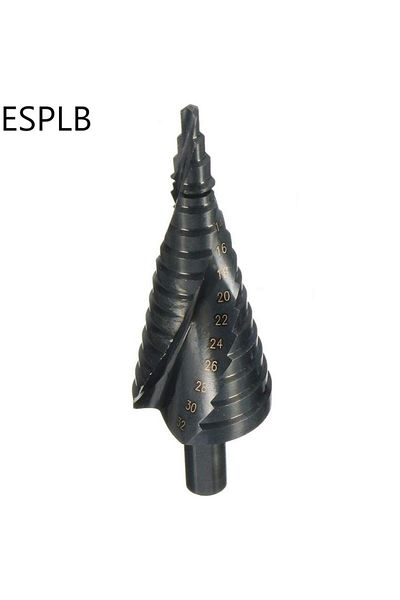 Choice 1pc 4-32MM ESPLB 3pcs HSS Cobalt Step Drills Bit 4-32MM High Speed Steel Nitrogen Spiral Triangle Sh
