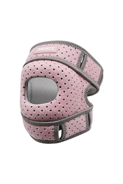 Aolikes دعامة ركبة وردية اللون، قطعة واحدة، حزام دعم وتر الرضفة مع وسادة جل -...