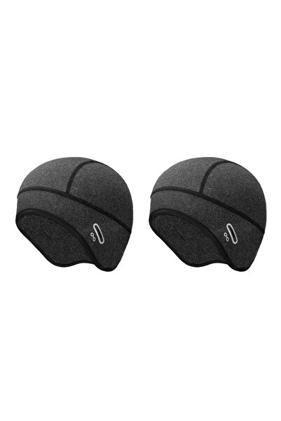 Choice 2 PCS Grey A Winter Thermal Cycling Cap Outdoor Under MTB Helmet Liner Fleece Hat Sports Men Bicycle