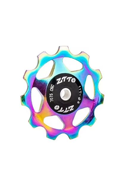 Choice 11T Rainbow Desviador trasero para bicicleta de montaña, polea de rodamiento de acero AL7075 CNC, 4m