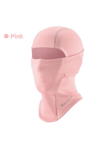West Biking Pink WEST BIKING Children Teenager Cycling Cap Warm Winter Outdoor Sport Headgear Bike Balaclava Nec