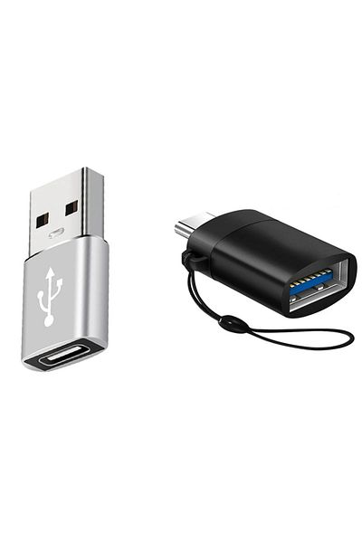 Choice 2 قطعة موصل محول شاحن USB 3.0 إلى النوع C OTG من النوع C إلى USB ذكر إلى محول نوع c.