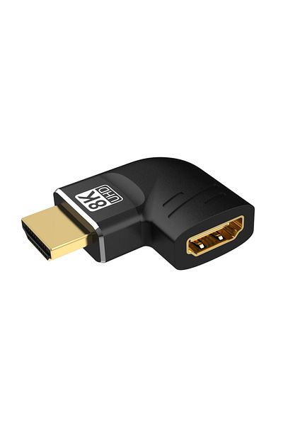 Choice محول 8K HDMI CW270 متوافق مع HDMI بدقة 8K بزاوية 90 درجة ومحول بزاوية قائمة 90 درجة ومحول بزاوية 270 درجة
