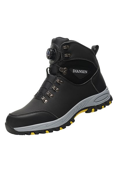 kankeirr 45 Black Rotating Button Safety Shoes Men Work Sneakers Indestructible Shoes Puncture-Proof Protecti