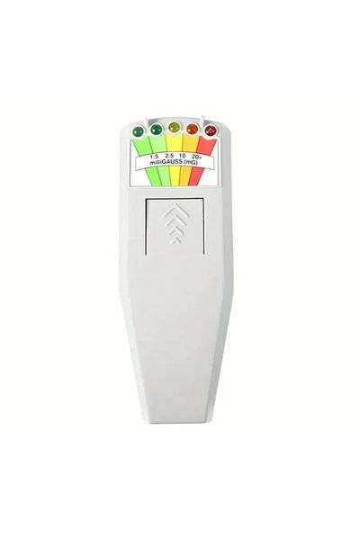 TTAKA7 White 5-led Emf Meter Magnetic Field Detector Ghost Hunting Paranormal Equipment Tester Portable Cou