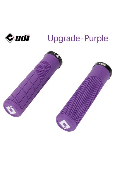 ODI Purple ODI Rubber Handlebar Grips MTB Lock-on Grip Shockproof Non-slip Mountain/Road Bike Handle Cov