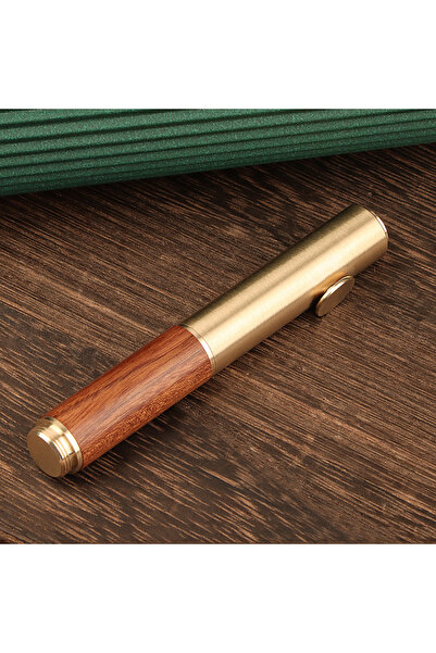 Choice قلم حبر جاف صغير محمول من خشب الصندل من خشب الورد، مناسب للاستخدام في ...