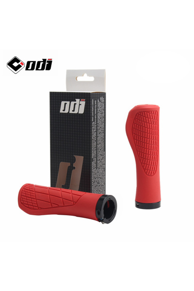 Choice مقابض دراجات ODI حمراء من جل السيليكا الناعم ومقابض دراجات جبلية مريحة...