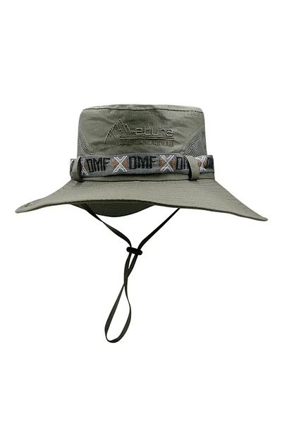 Choice one size Light green Summer Men Bucket Hat Outdoor UV Protection Wide Brim Panama Safari Hunting Hik