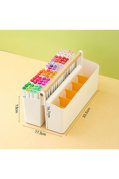 Choice A9 1pc Multifunctional Storage Holder School Office Portable Pen Holder Storage Box Large Capacity D