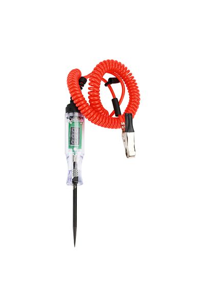 Choice Red cable Car Truck Voltage Circuit Tester Auto 6V 24V Tools Car diagnostic Probe Test Pen Light Bul