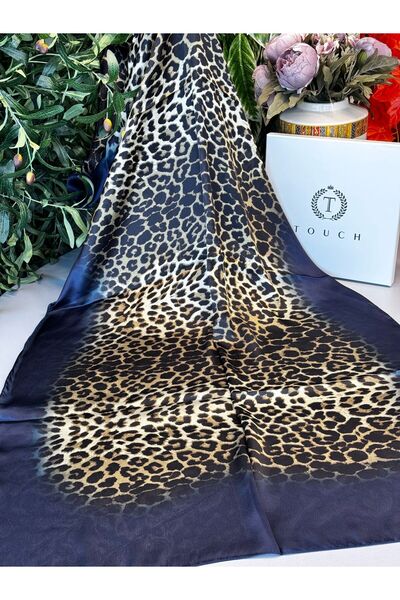 Oxygen Scarfs Touch Imported Leopard Voile Silk Shawl