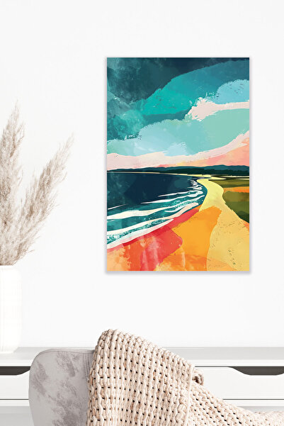 qoeuyl boutique Ελαιοχρωματισμός με ρετρό θέμα τοπίου No:20 18x27 MDF Ξύλινη ...