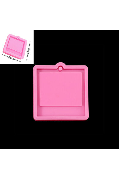 Choice1 S Mold Photo Frame Epoxy Resin Keychain Mold Cat Dog Tag Pendant Sili...