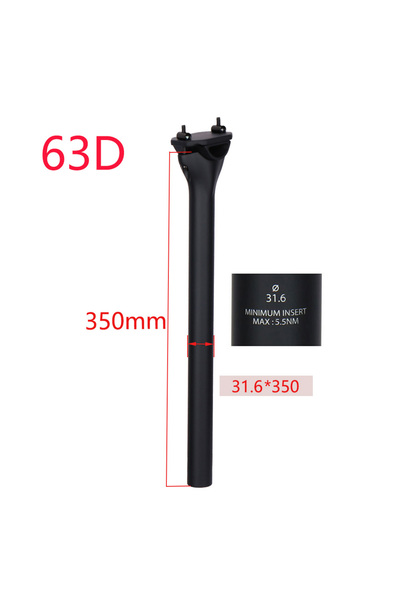 Choice 31.6x350mm-6302D ELITAONE Fiber Carbon Bicycle Seatpost MTB/Road Bike ...