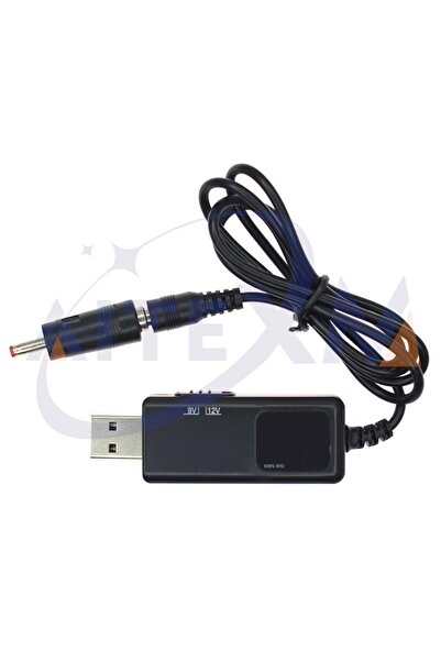 Choice1 محول تعزيز USB KWS-910 من تيار مستمر 5 فولت إلى 9 فولت 12 فولت كابل م...