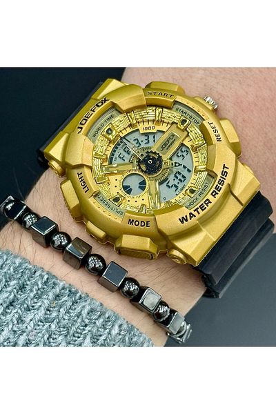 Joefox 1935t Luminous Calendar Waterproof Sports Men's Wrist Watch with Bracelet Gift