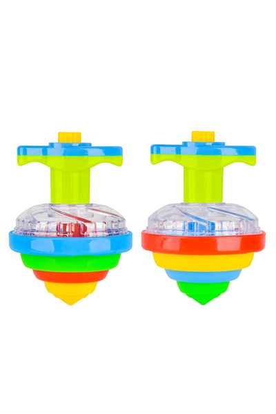 Choice Ufo 1pc Ufo Flashing Spinning Top Kids Gyro Light Up Toy Kids Piggy Led Music Gyroscope Launcher Rot