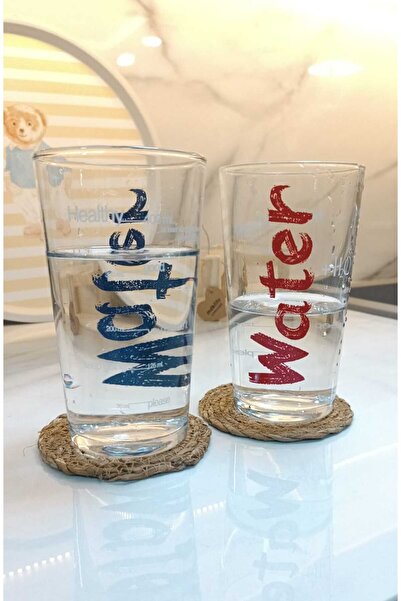 MDKLİFE Md WATER BARDAK 570 ML 2'Lİ SET MAVİ&KIRMIZI