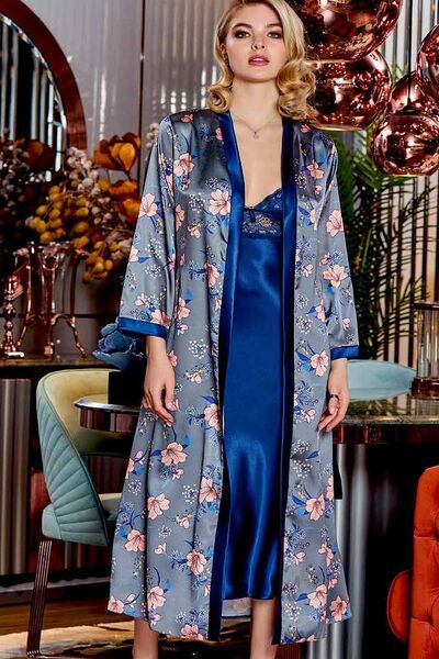 Jeremi Атласна нічна сорочка та халат