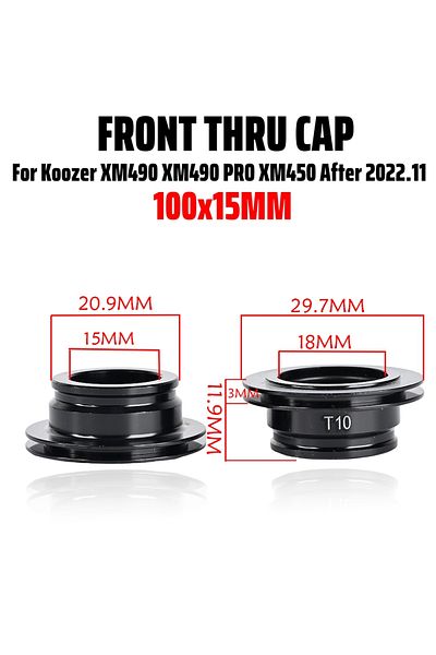 Choice front caps 100x15New Koozer Freehub 11 12 Speed XM490 PRO Caps MTB Bicycle Hubs Converters Mountain