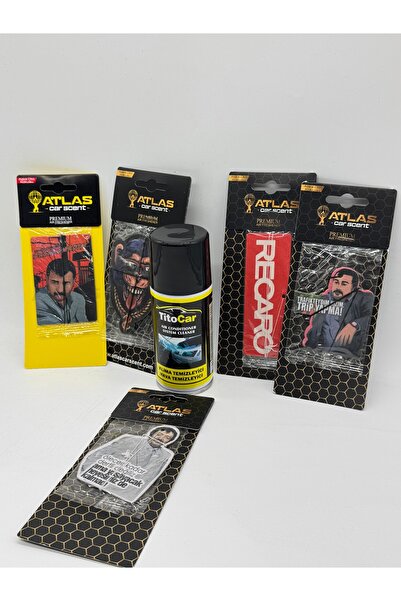 titocar Bol Bol Koku Arabada Ferahlık Seti TitoCar Klima Dezenfektanı + 5 Ade...