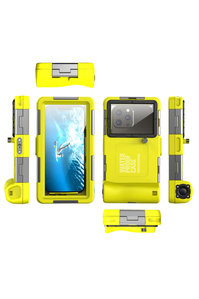 Choice حافظة وحزام كمبيوتر لسلسلة هواتف (6.9 بوصة) باللون الأصفر والأسود، تم ...