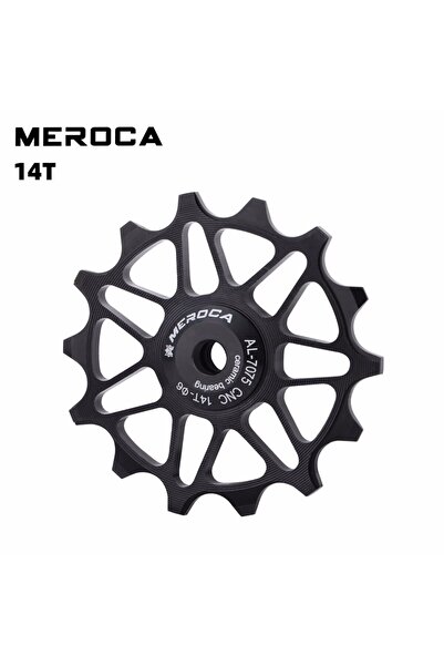 Choice بكرات سيراميك ME 14T من MEROCA باللون الأسود 12/14T، مغير سرعة خلفي لل...