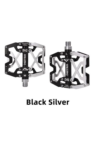 MZYRH Y06-Black silver MZYRH 3 Bearings Bicycle Pedals Ultralight Aluminum Road Bmx Mtb Pedals Non-Slip