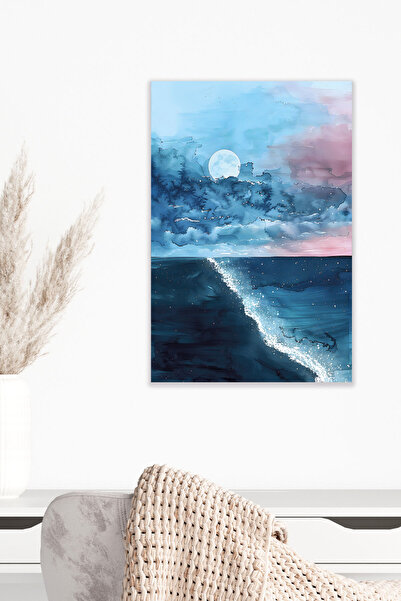 qoeuyl boutique Ελαιοχρωματισμός με ρετρό θέμα τοπίου Νο: 4 18x27 MDF Ξύλινη ...