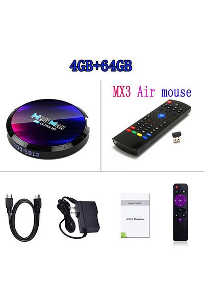 Choice European Standard 4GB 64GB MX3 H96MAX RK3528 Android 13.0 TV Box Support 2.4G/5.8G WiFi6 BT5.0 4K V